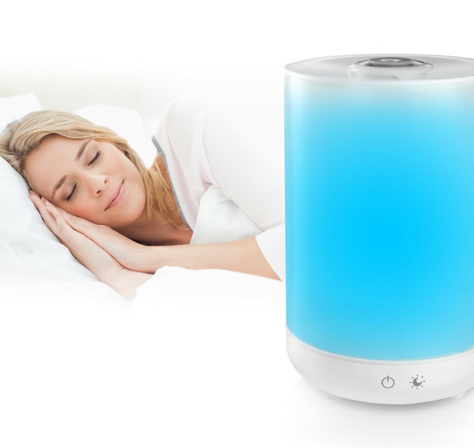 Bell + Howell Top Fill Ultrosonic Color Changing Humidifier in White