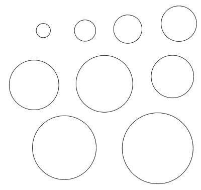 Sizzix Sized Circles #661508 Movers magnetic 9-die set Retail 29.99 