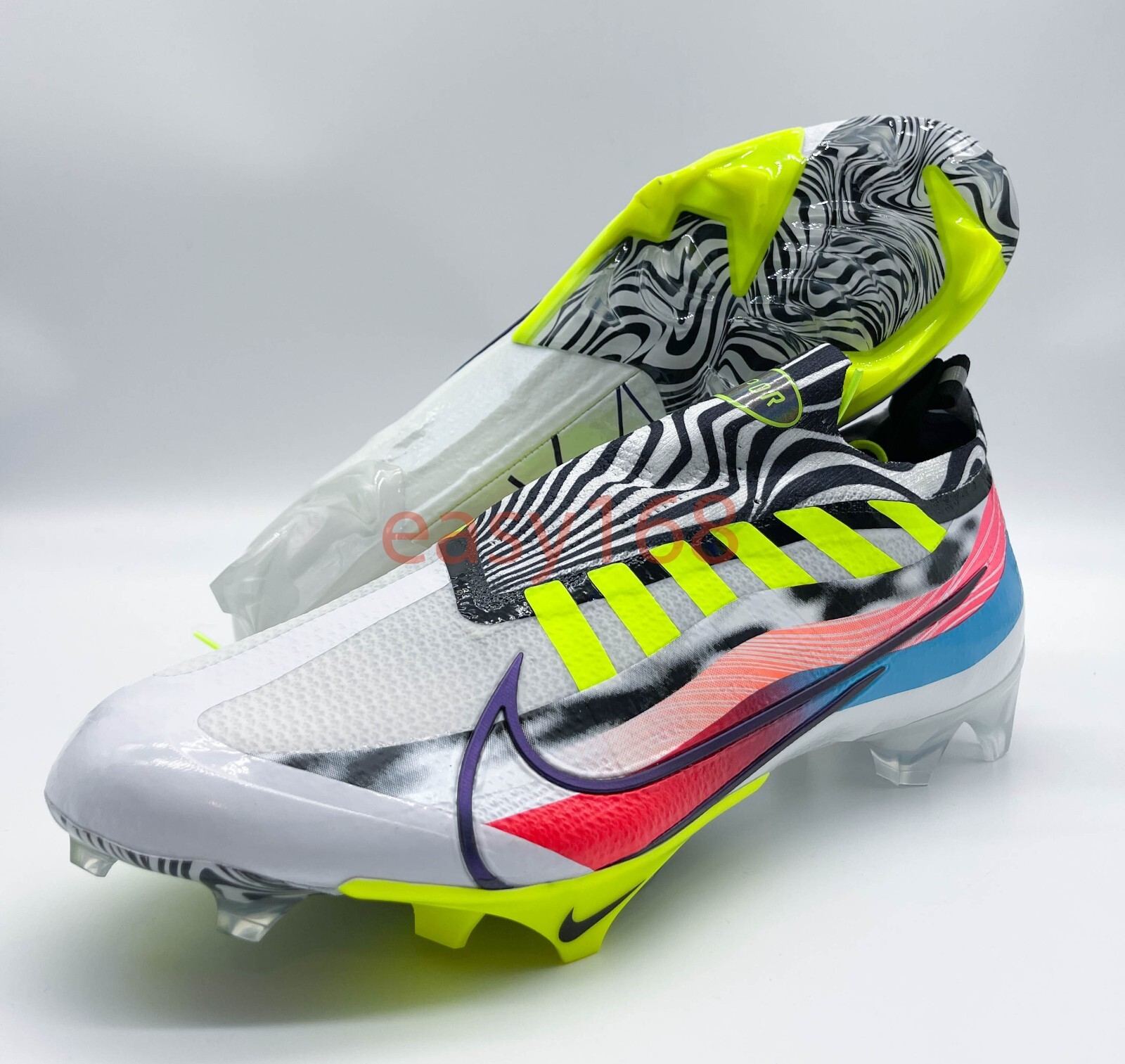 New Nike Vapor Edge Elite 360 'Multi Zebra Sz 14.5 Football