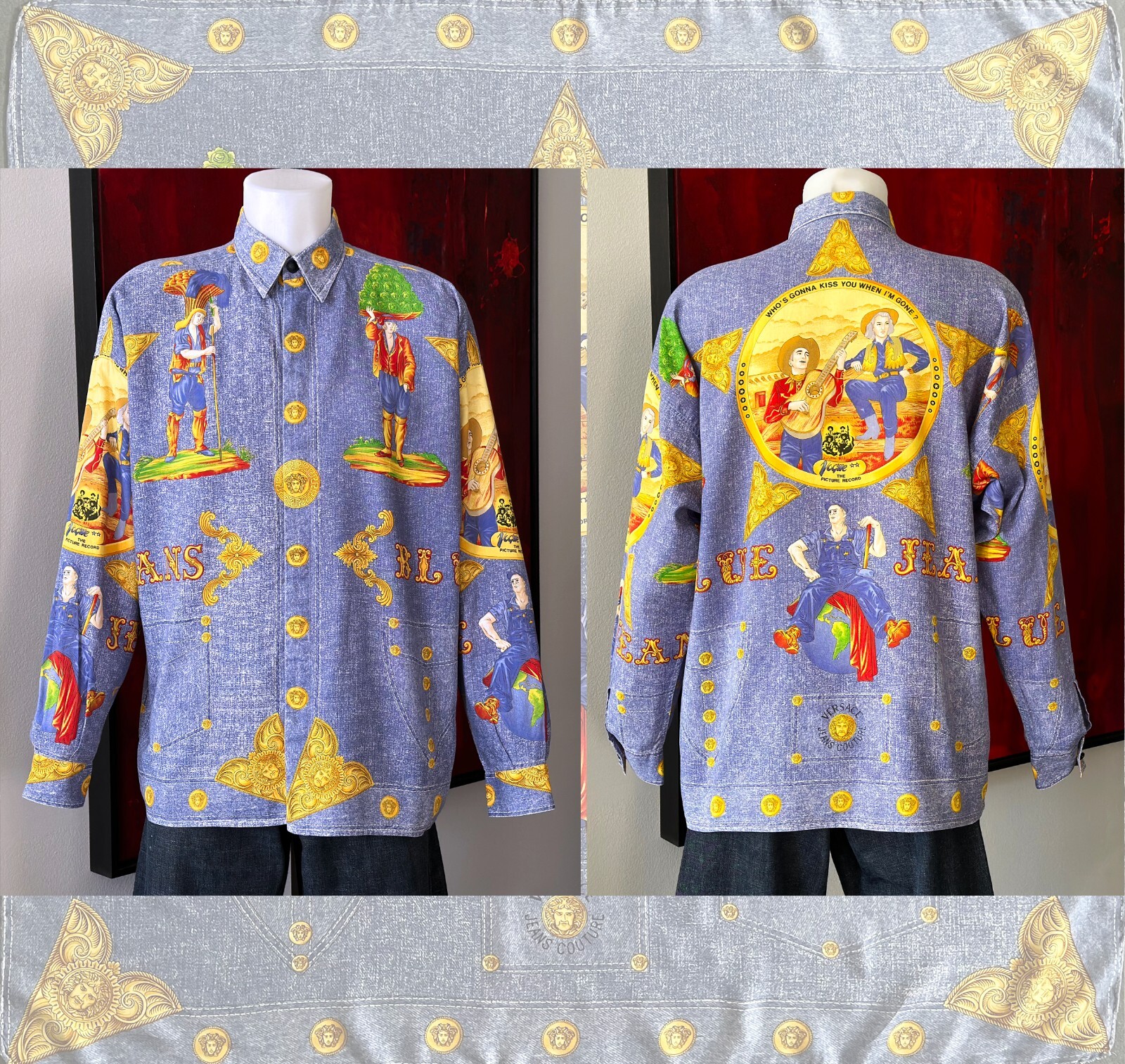 ヴィンテージ　VERSACE　シャツ　コットン100% $_57.JPG?set_id=880000500F