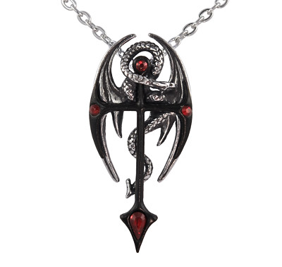 Draconkruez Pendant - Alchemy Gothic Dragon Cross Amulet/Talisman