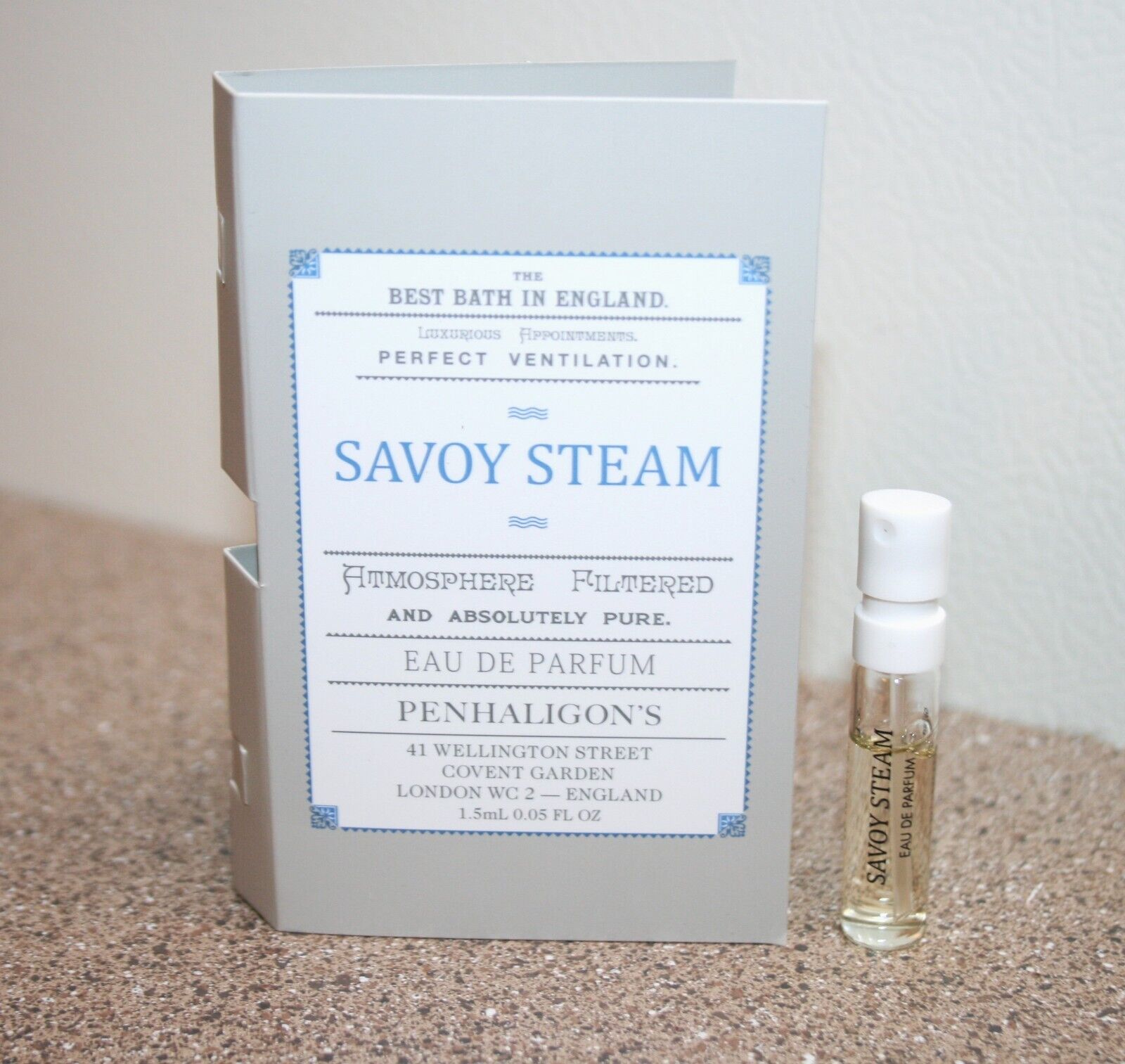 Penhaligon's SAVOY STEAM Eau de Parfum 0.05oz/ 1.5mL carded Penhaligon's SAVOY STEAM Eau de Parfum 0.05oz/ 1.5mL carded