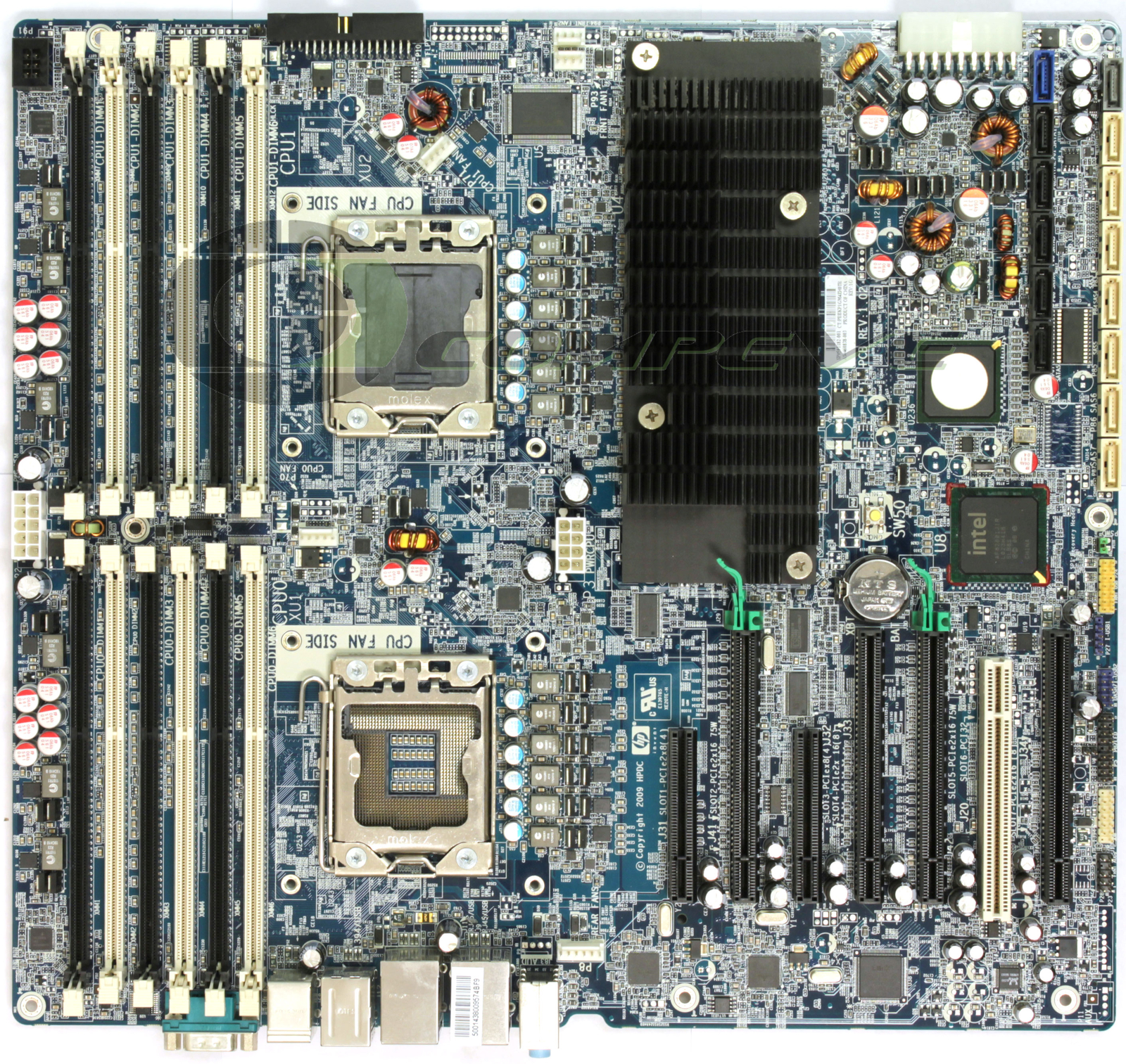 wf8 hp Workstation Z800 用 CPUヒートシンクファン 463990-001 在庫2 大学の研究用パソコン（HP Z800 workstation）の水冷ユニット故障修理