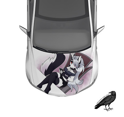 Loona Helluva Boss Anime Hood Wrap S1 Weatherproof Vinyl Car Decal 50'' X 66''