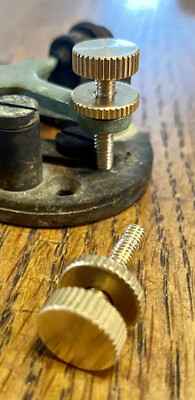 NoKey Morse Telegraph Key Screw & Stop Nut Contact Gap & Spring Tension 8/32 1ea