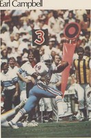1981 Marketcom Mini Posters Earl Campbell #48