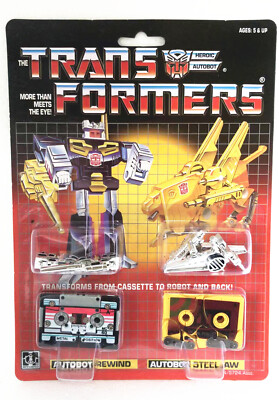 Transformers G1 Blaster Cassette Autobot Rewind Steetjaw Action Figure Toy New