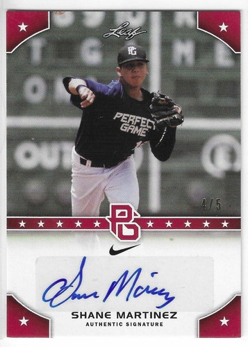 2015 Leaf Perfect Game National Showcase - Shane Martinez #PG-SM2