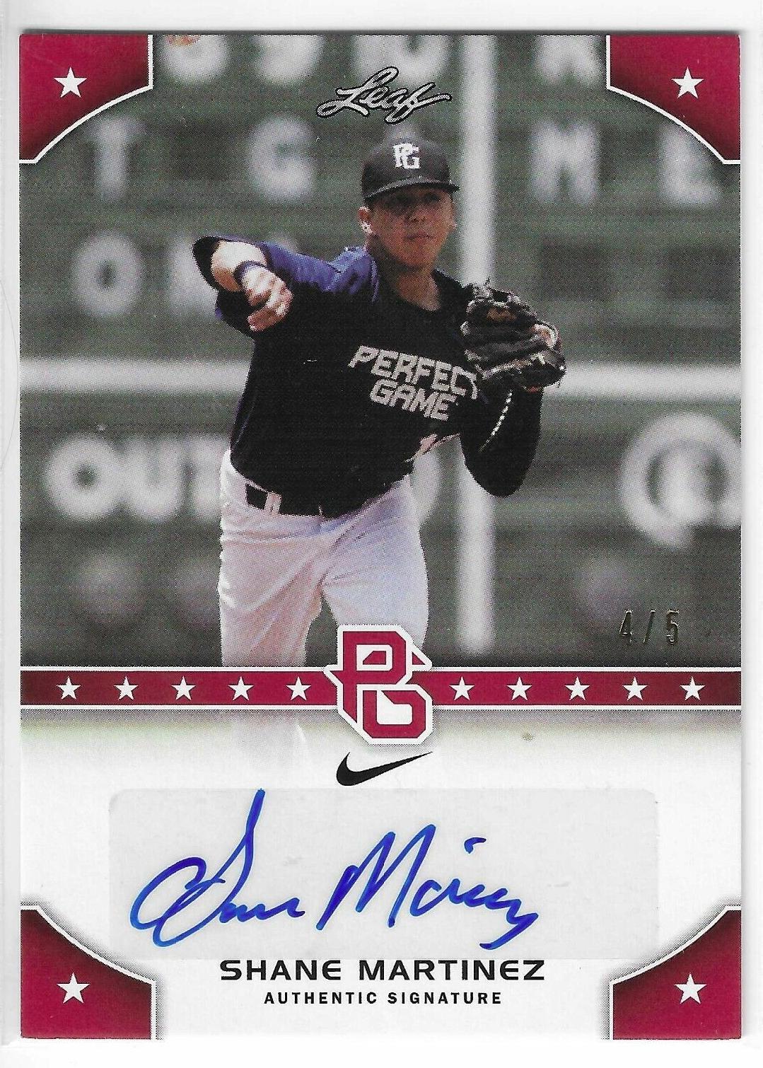 2015 Leaf Perfect Game National Showcase - Shane Martinez #PG-SM2