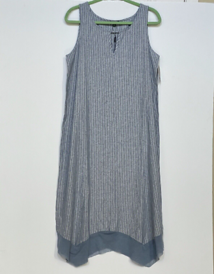 Linen maxi shift dress cheap