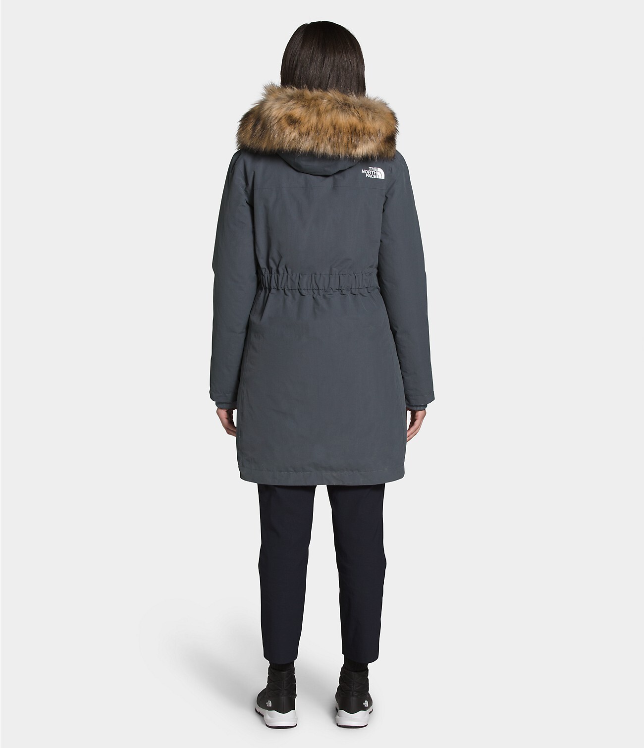 Pre-owned The North Face Arctic Parka 550 Down Waterproof Warm Jacket Gray Size Xl