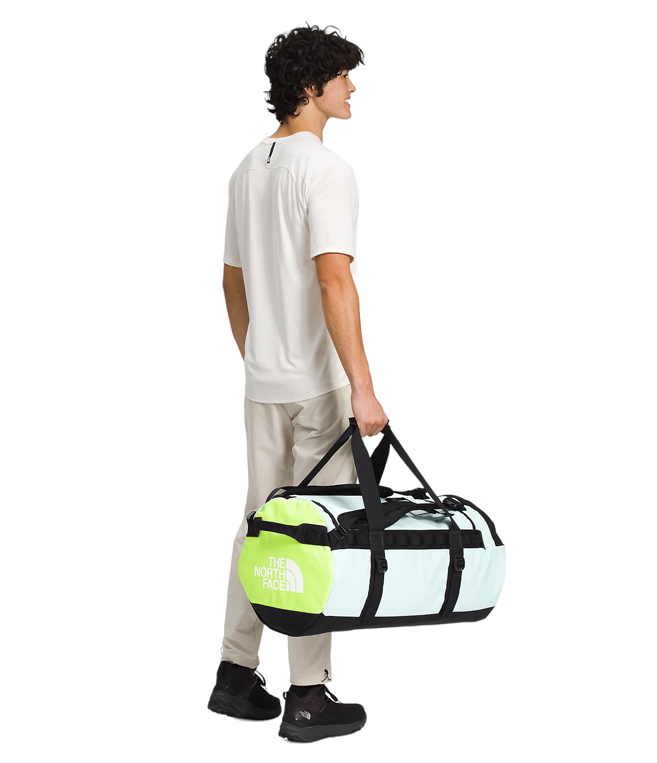 ★THE NORTH FACE LIGHT DUFFLE BAG★ The North Face Skylight Blue LED Yellow Base Camp Duffel Bag