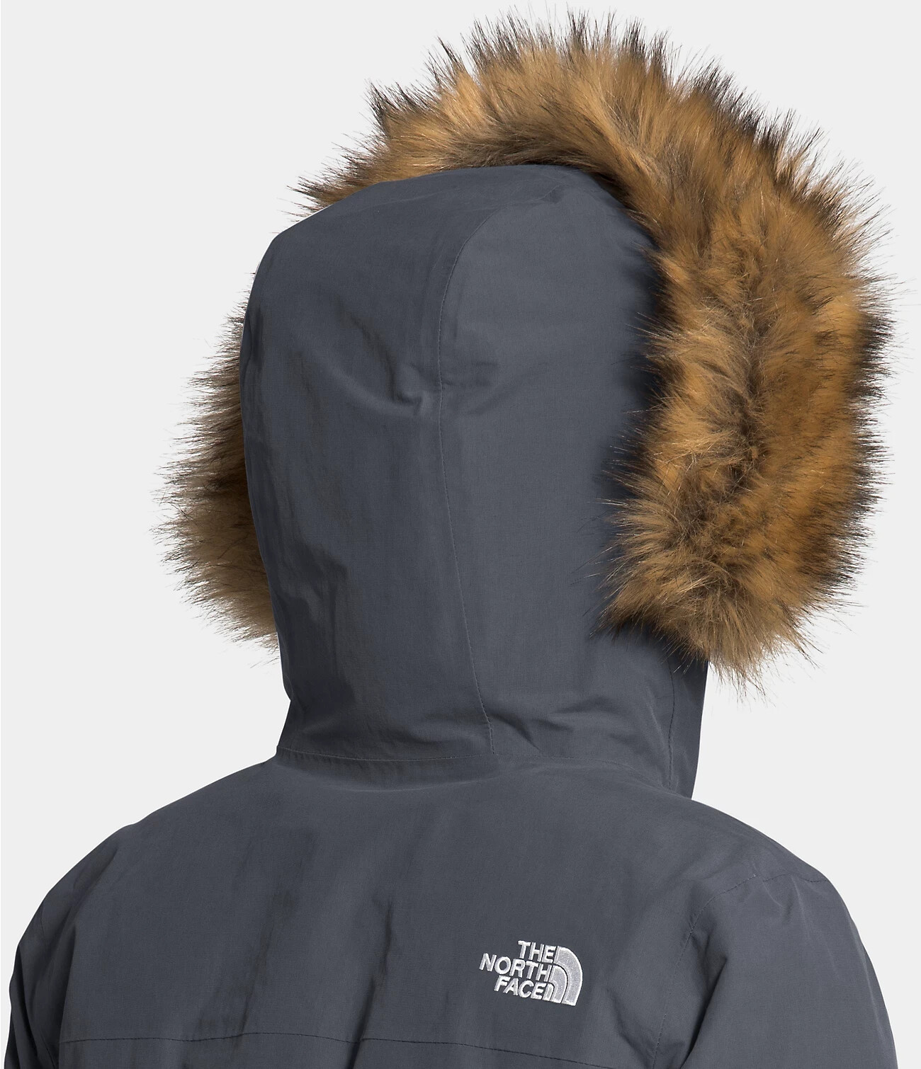 Pre-owned The North Face Arctic Parka 550 Down Waterproof Warm Jacket Gray Size Xl