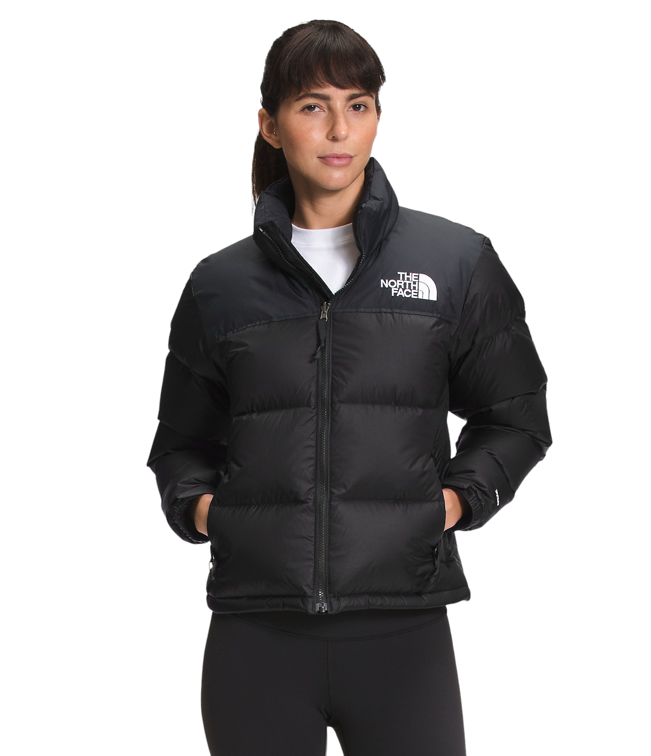 Pre-owned The North Face Women's  Plus Black 1996 Retro Nuptse 700 Down Puffer Jacket