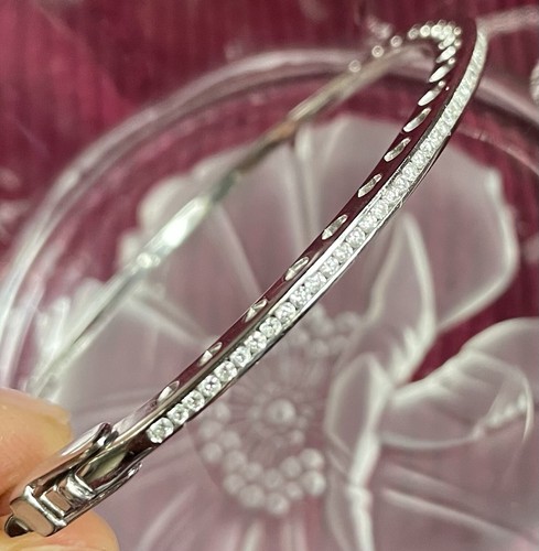 ブレスレット STONEHENgE U Lock 14K Diamond Bangle Bracelet Diamond Bracelet Bangle 14K Yellow Channel Set Round Cut