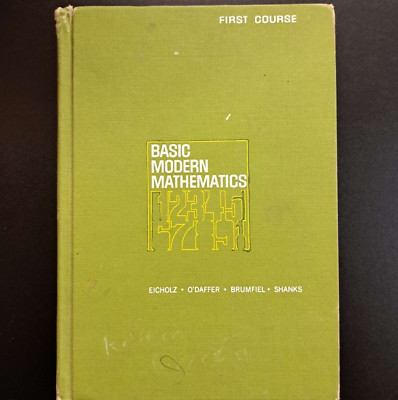 Basic Modern Mathematics - First Course - 1969 Edition
