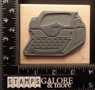 STAMP OASIS RUBBER STAMPS VALENTINES HEART 817-I LOVE LETTERS TYPE WRITER #538