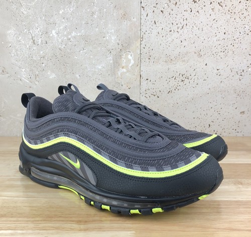 New Nike Air Max 97 Mens Size 10.5 Thunder Grey Lime Green Black BV6057 001 New Nike Air Max 97 Mens Size 10.5 Thunder Grey Lime Green Black BV6057 001