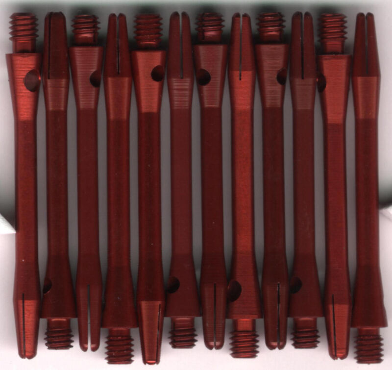 2in. 2ba Red Aluminum Dart Shafts: 3 per set