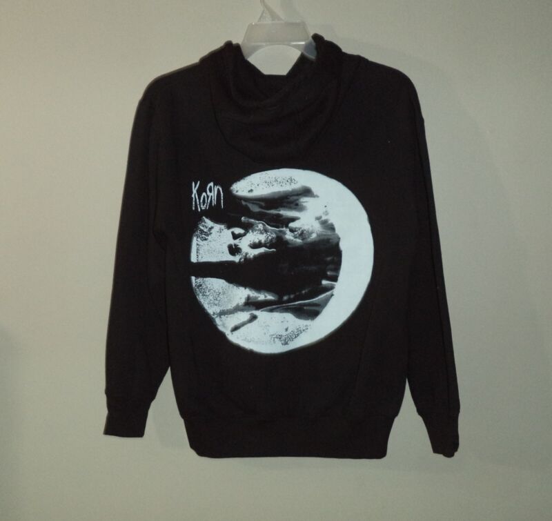 Korn Monumental Black Pullover Hoodie Sweatshirt Adult Medium M *NWOT*
