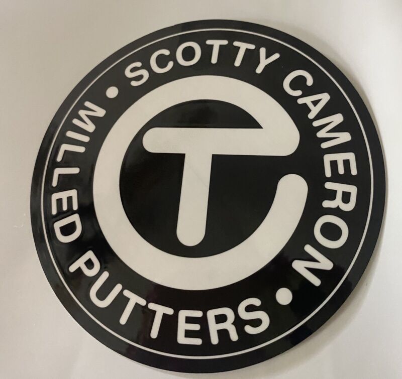 New  SCOTTY CAMERON GALLERY Sticker CIRCLE T White Black Milled Putters Golf