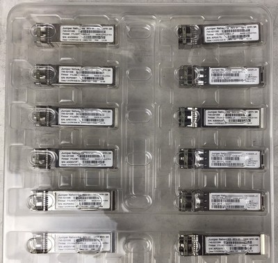 Lot of 12x Juniper FTLX8571D3BCL-J1 10GE SFP+ SR Transceiver P/N: 740-021308