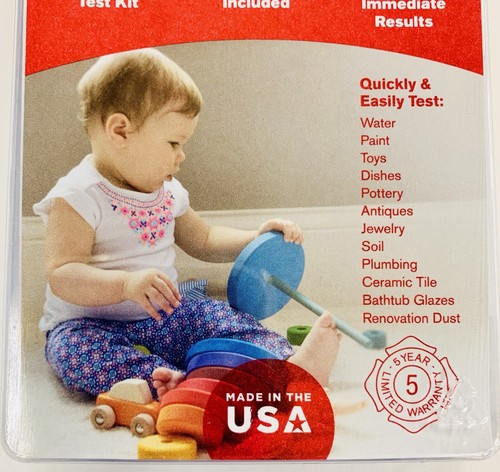 First Alert Lead Test Kit Includes 4 Tests for Water Soil Surfaces Toys Paint