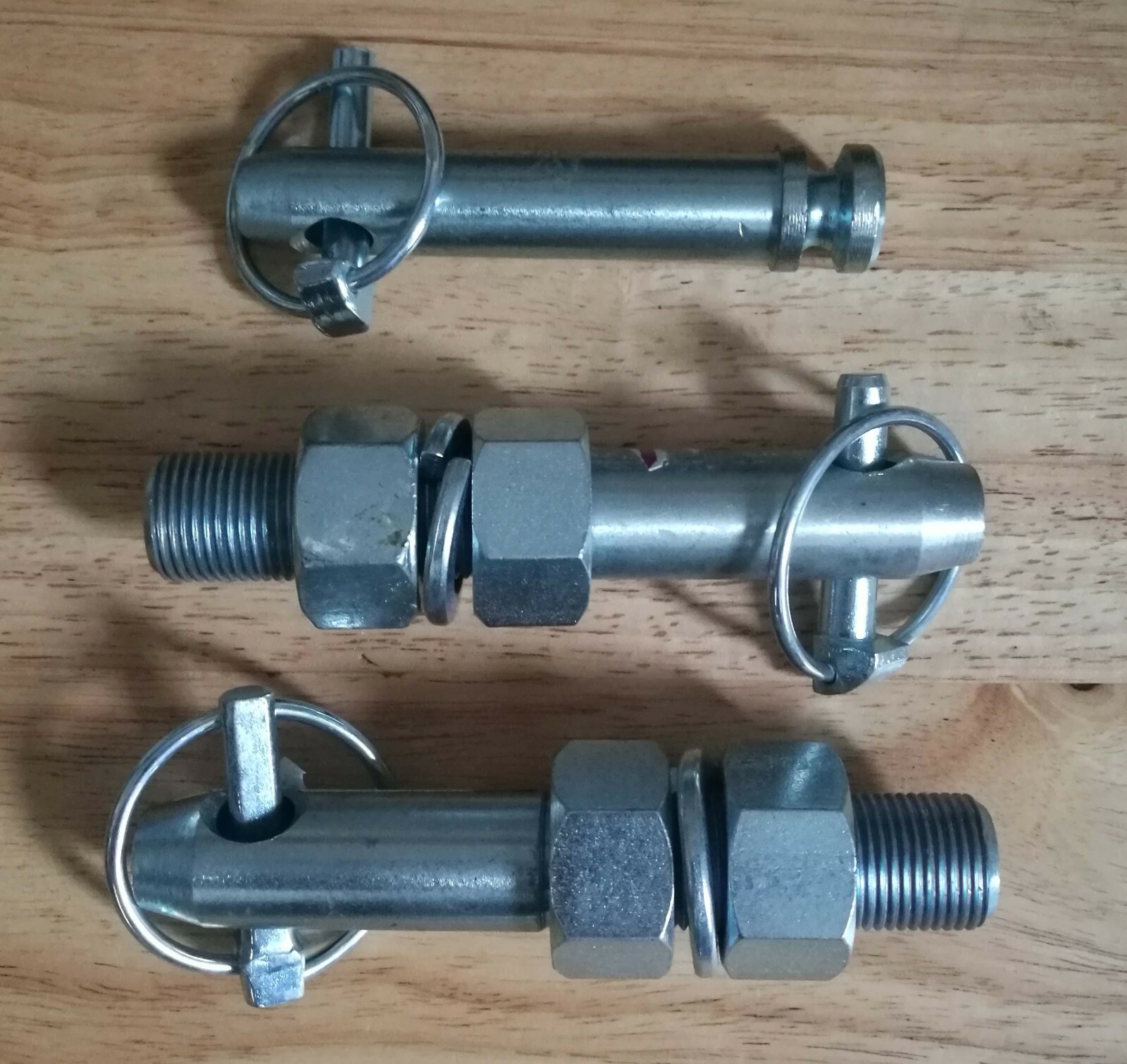 Set of 3 2 x CAT 1 Lower Link + 1 x Top Link Implement Mounting Pins