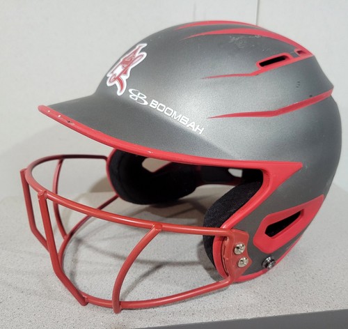 Ting Helmet Gray Red Sleek Sr Senior Adult Size