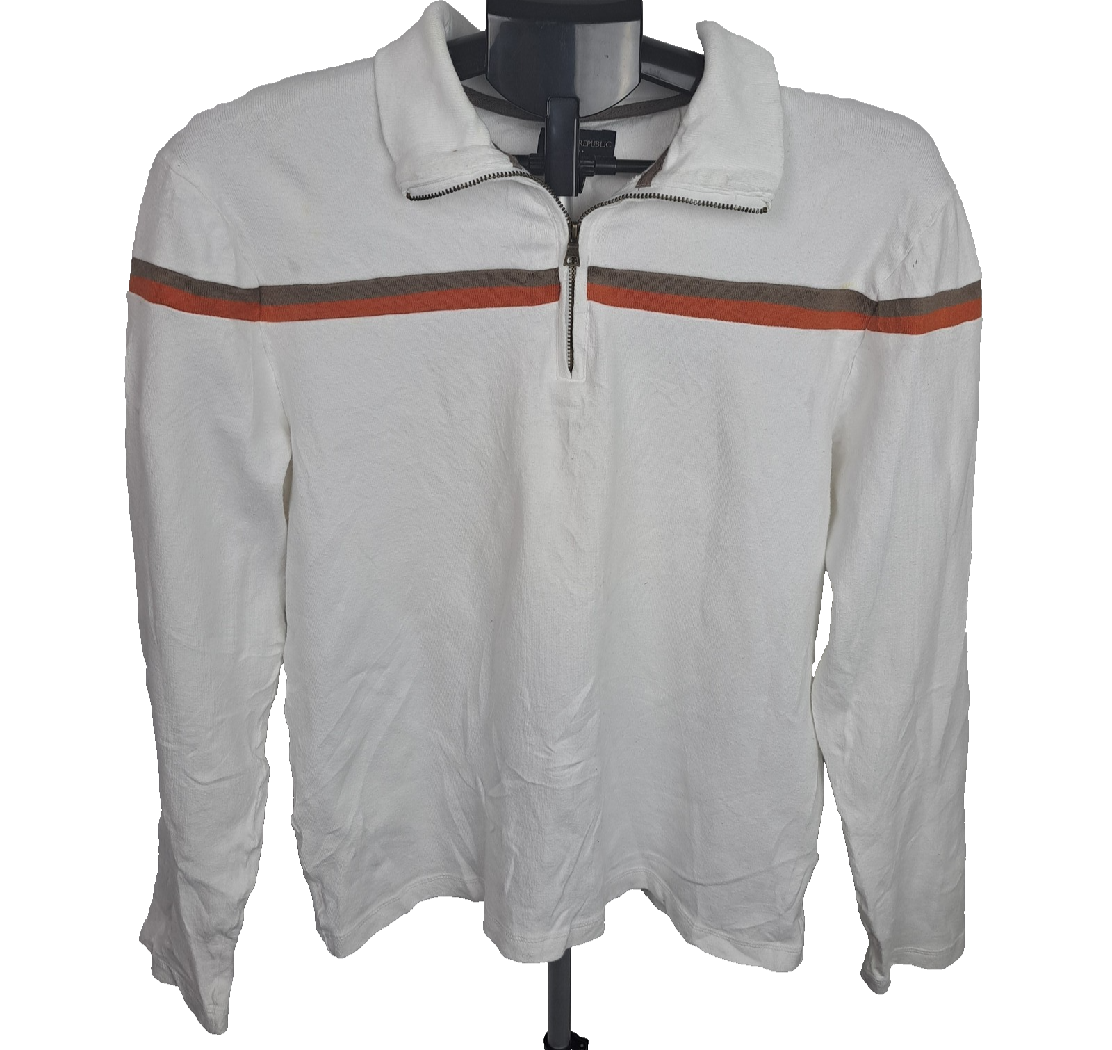 Banana Republic White Sweatshirt, Mens Small