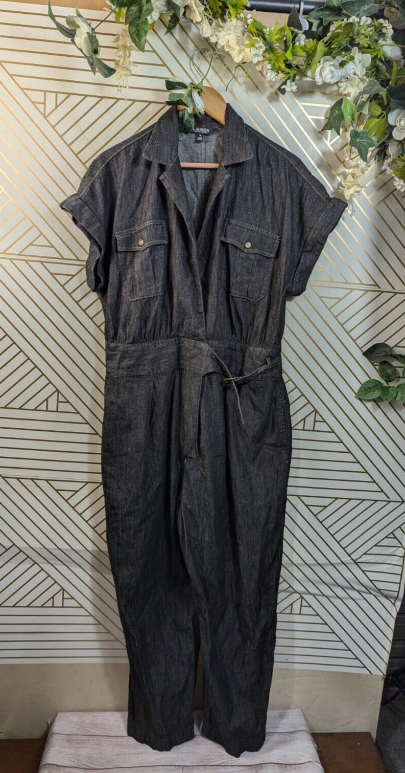 Ralph Lauren JUMPSUITS イブニング BLACK Black Tuxedo Jumpsuit by Lauren Ralph Lauren | Rent the Runway