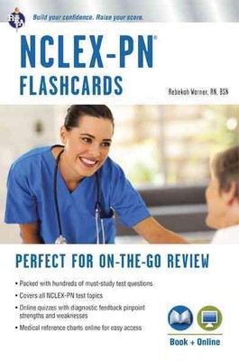 Nclex-PN Flashcard Book + Online by Rebekah Warner (English) Paperback Book
