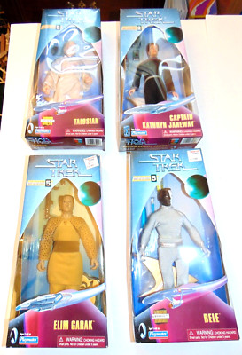 Playmates Star Trek 9  Inch Figure Large Lot 5 Figures DSN TOS  NOS MIB NRFB