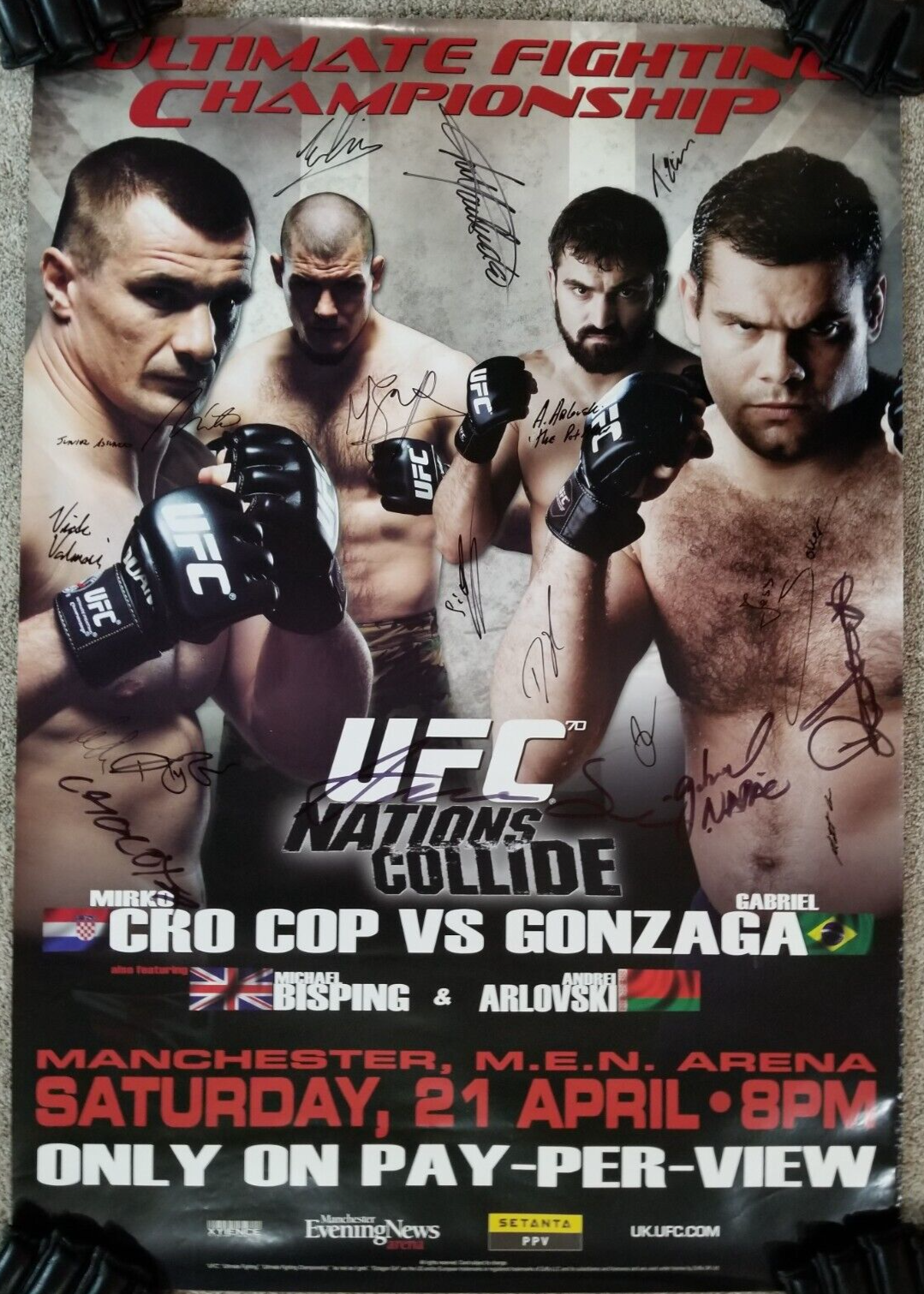 スポーツ選手 UFC 25th Anniversary Poster RIZIN Poster スポーツ選手 Anniversary RIZIN UFC 25th - スポーツ選手