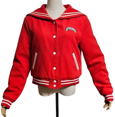 LAZY OAF Bored Red RARE Short Bomber-Jacket in Nautical