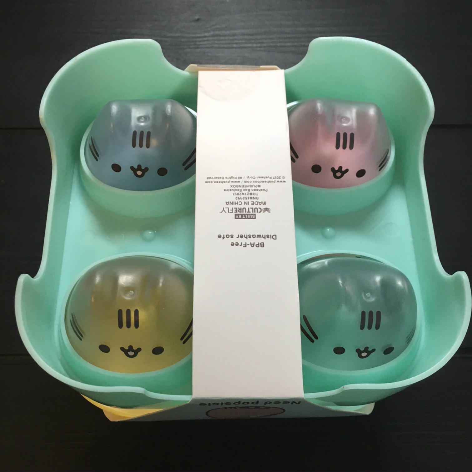 Brand New!! Pusheen Popsicle Mold Subscription box Cat Kawaii NIP