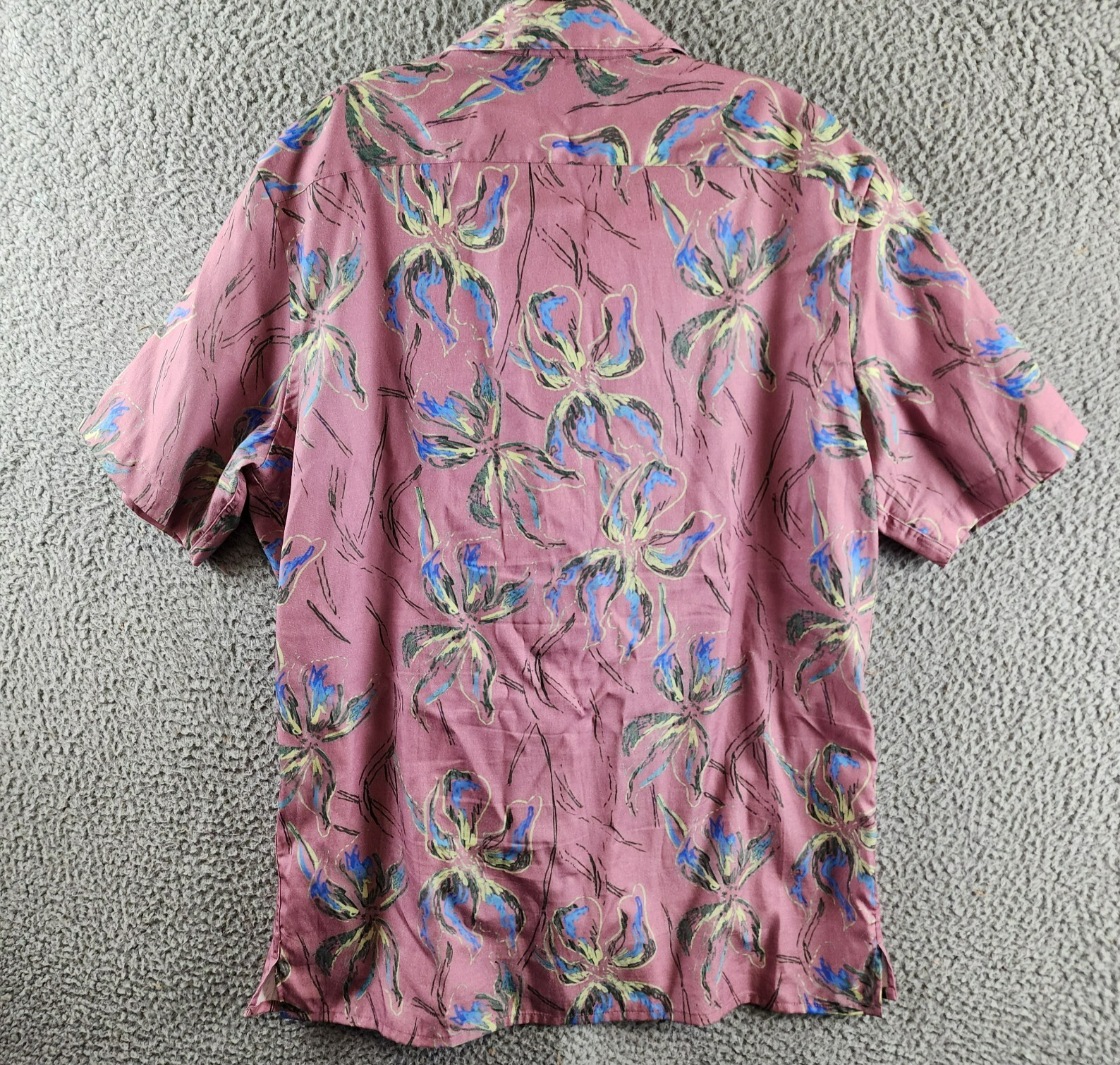 PS by Paul Smith Iris Floral Casual Fit Button Up Shirt Men's M Pink Multi S/S - Picture 10 of 12
