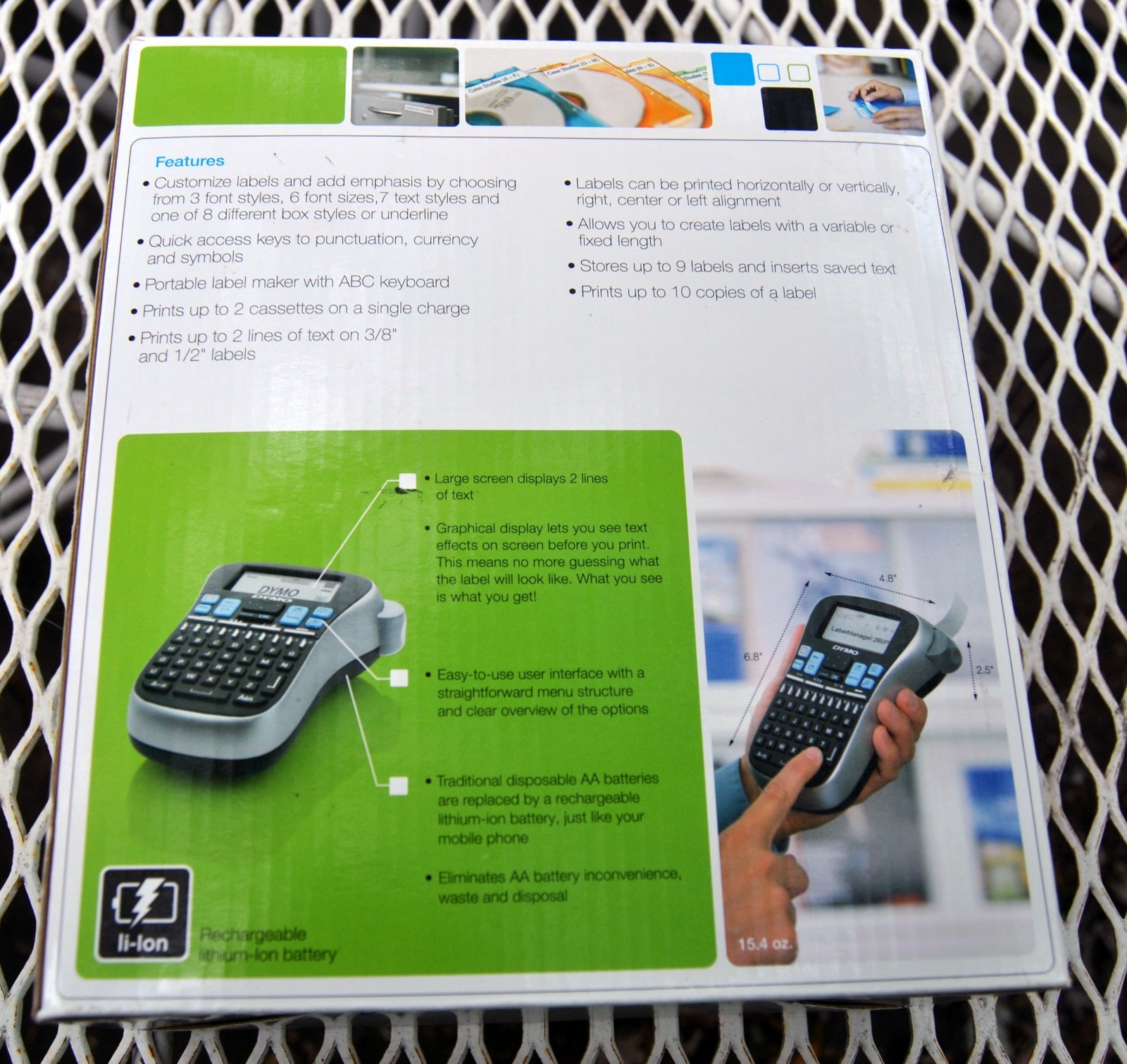 DYMO Portable and  Rechargable Label Maker Labelmanager 260P New in open box