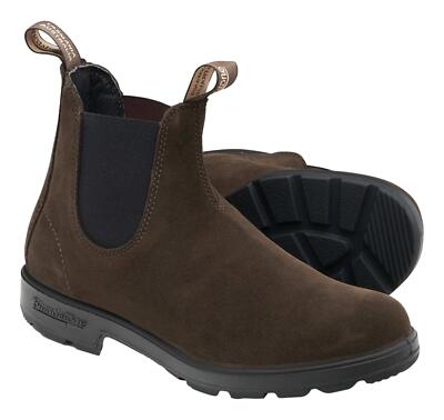 Pre-owned Blundstone Australian Elastic Sided Boot Lined Model 2410 Brown