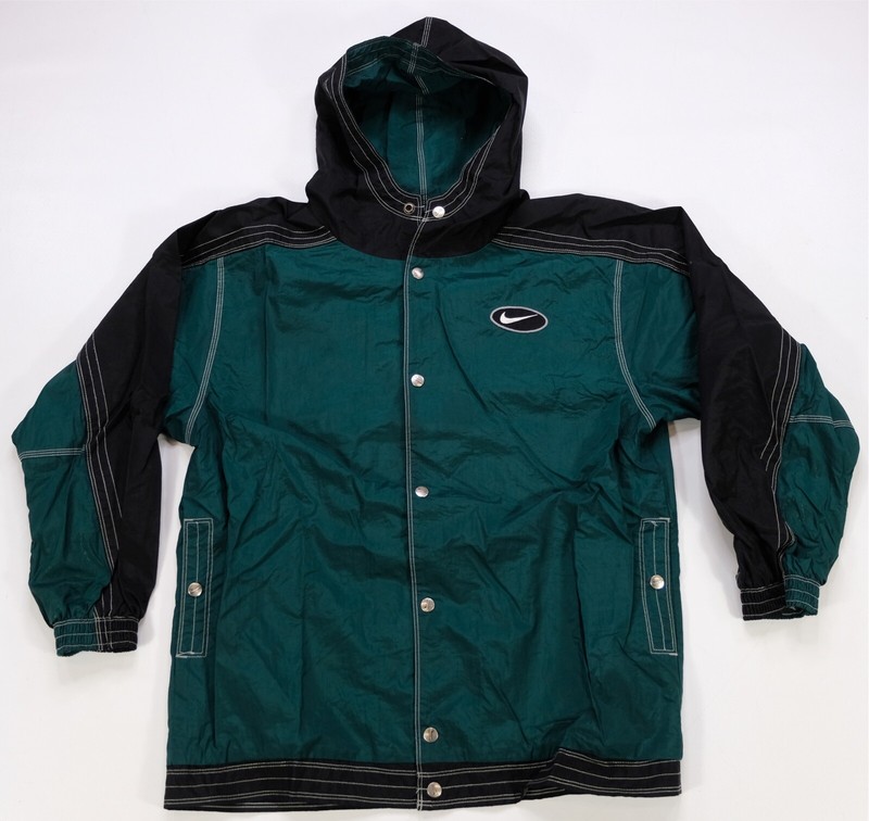 Rare VTG NIKE Full Button Snap Cotton Lined Windbreaker Rare VTG NIKE Full Button Snap Cotton Lined Windbreaker