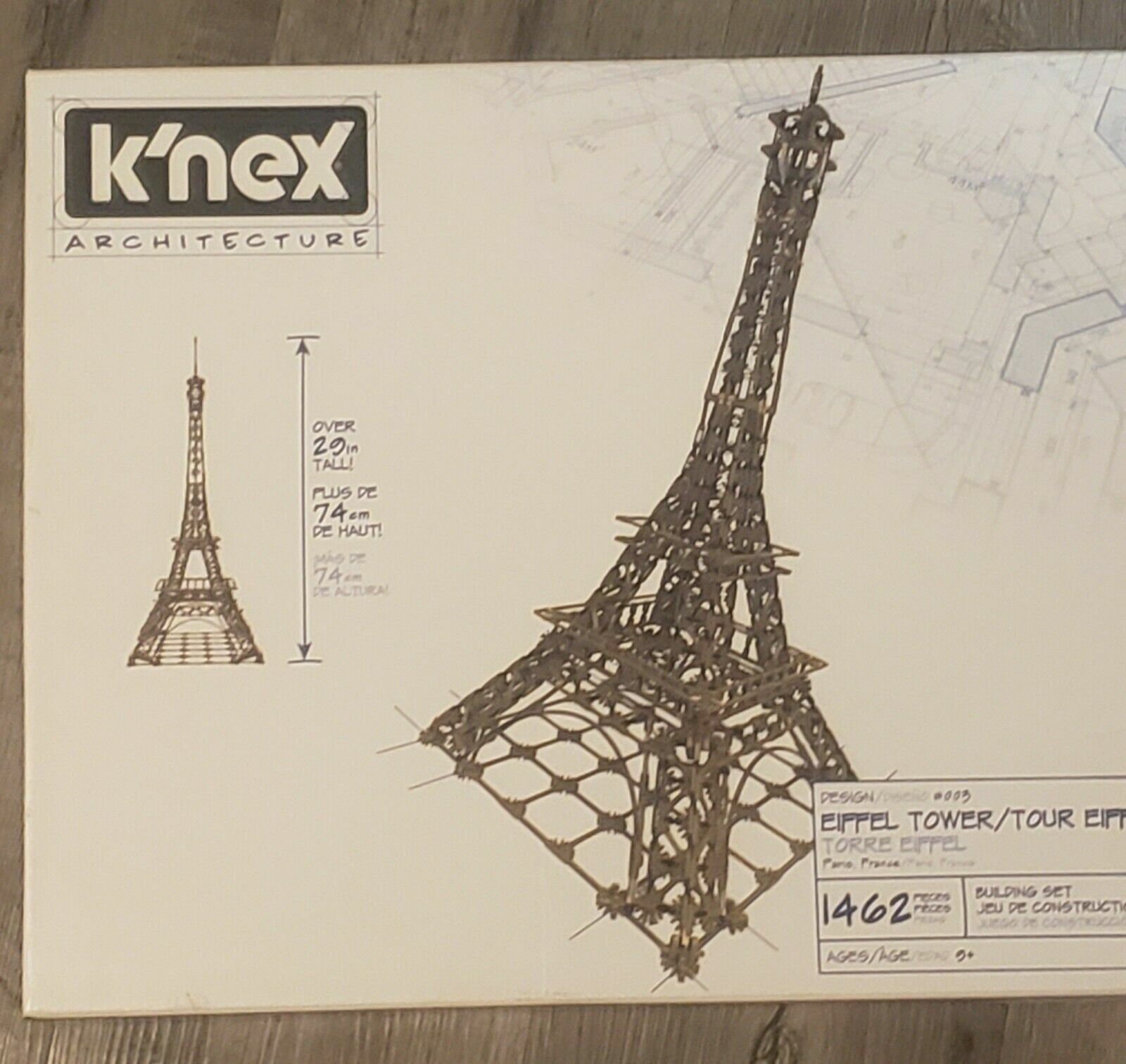 KNEX Architecture: Eiffel Tower Building Set 1462 Pieces | eBay