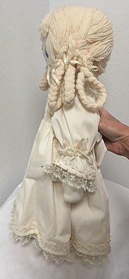 Vintage Cloth Doll Embroidered Face 20