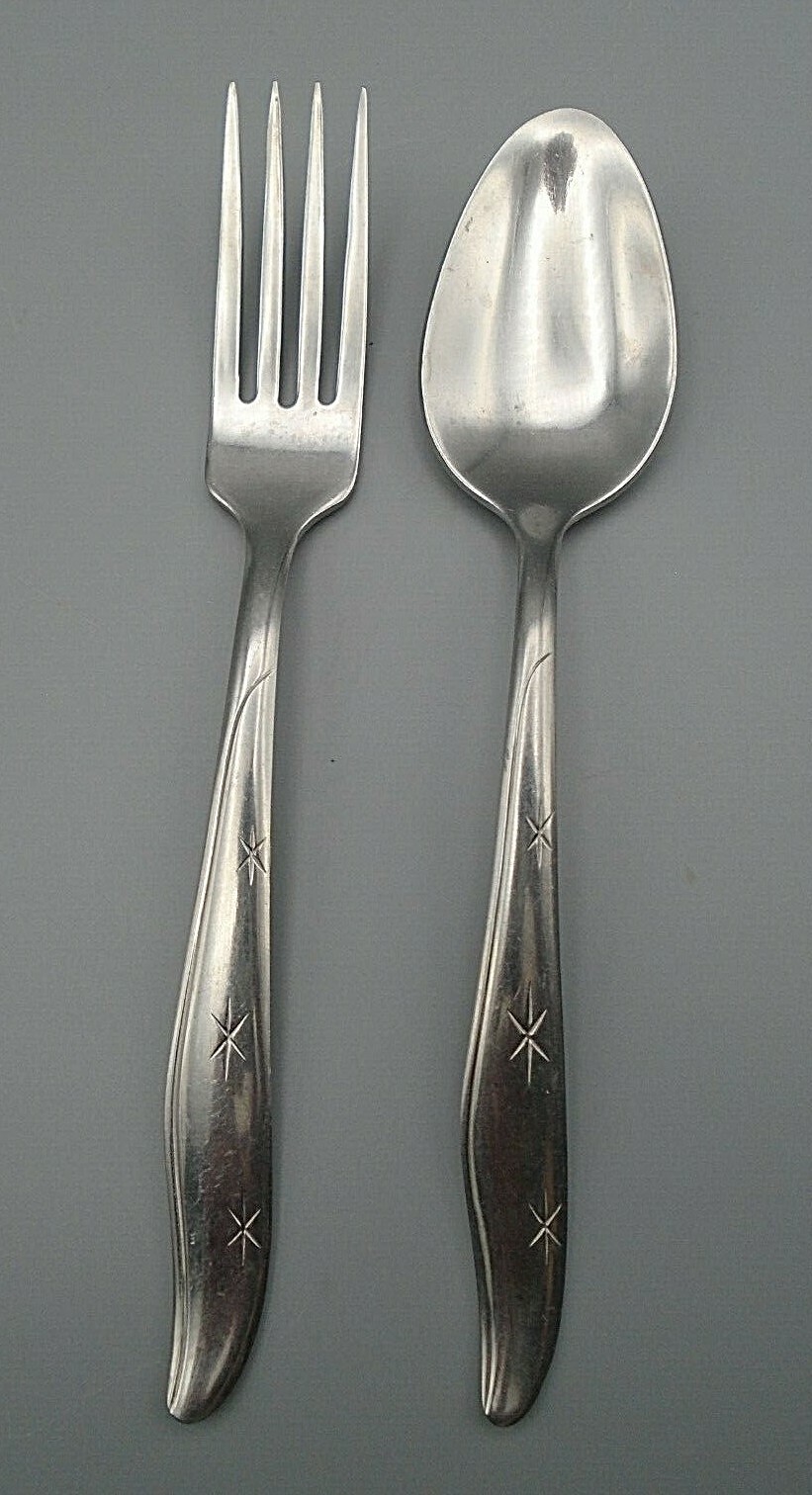 Mar-Crest USA Citation Atomic Starburst Flatware Dinner Fork Mar-Crest USA Citation Atomic Starburst Flatware Dinner Fork