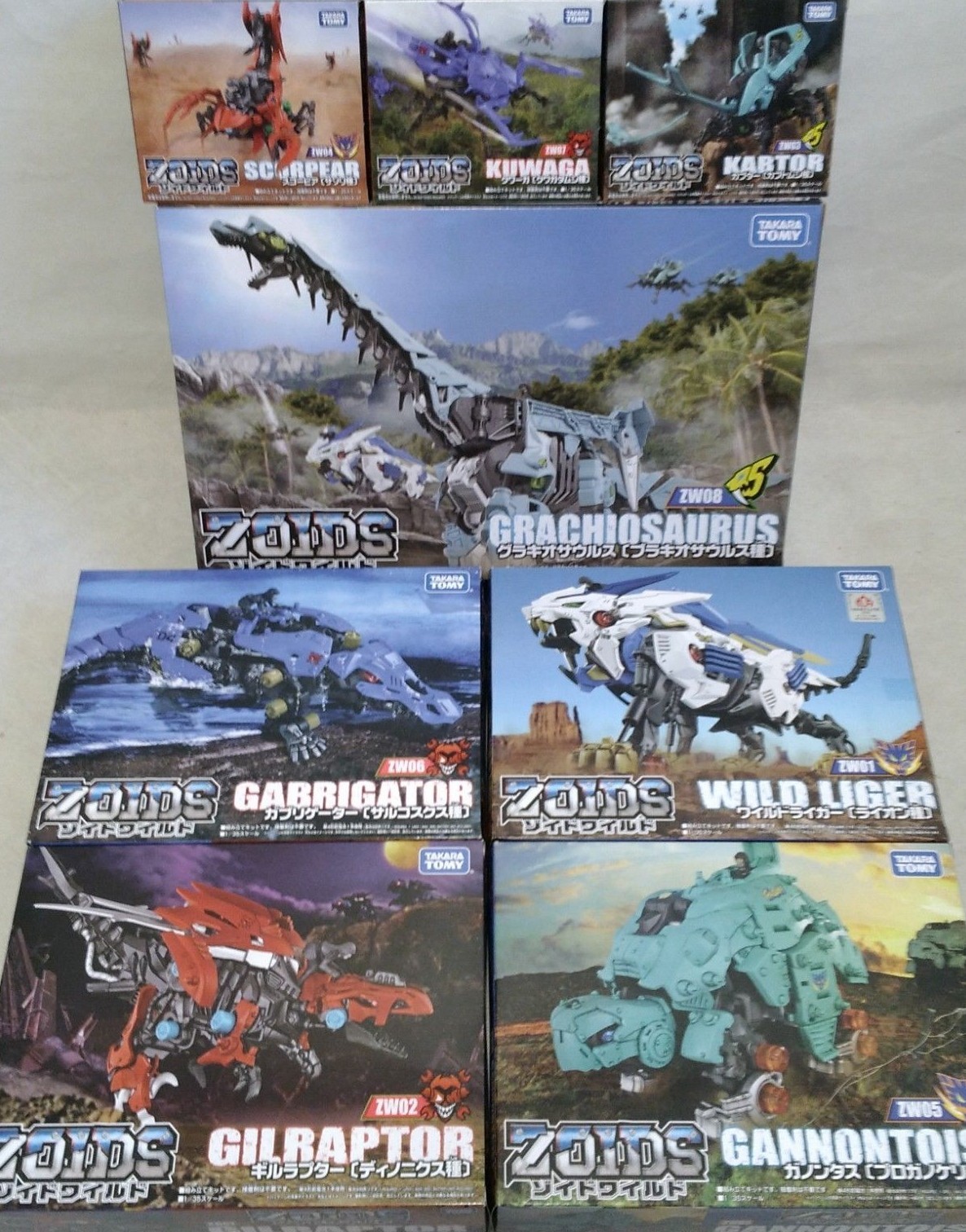 NEW Takara Tomy ZOIDS Zoid Wild 8 Figure ZW 01 02 03 04 05