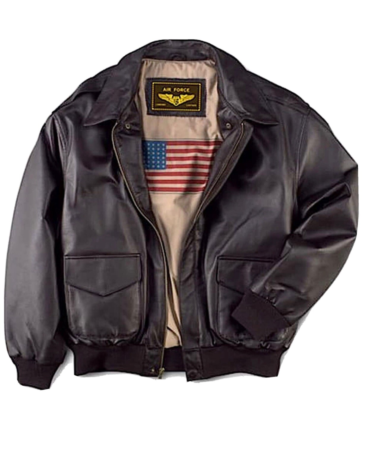 Landing Leathers men's Air Force a-2 Leather Flight Bomber Jacket