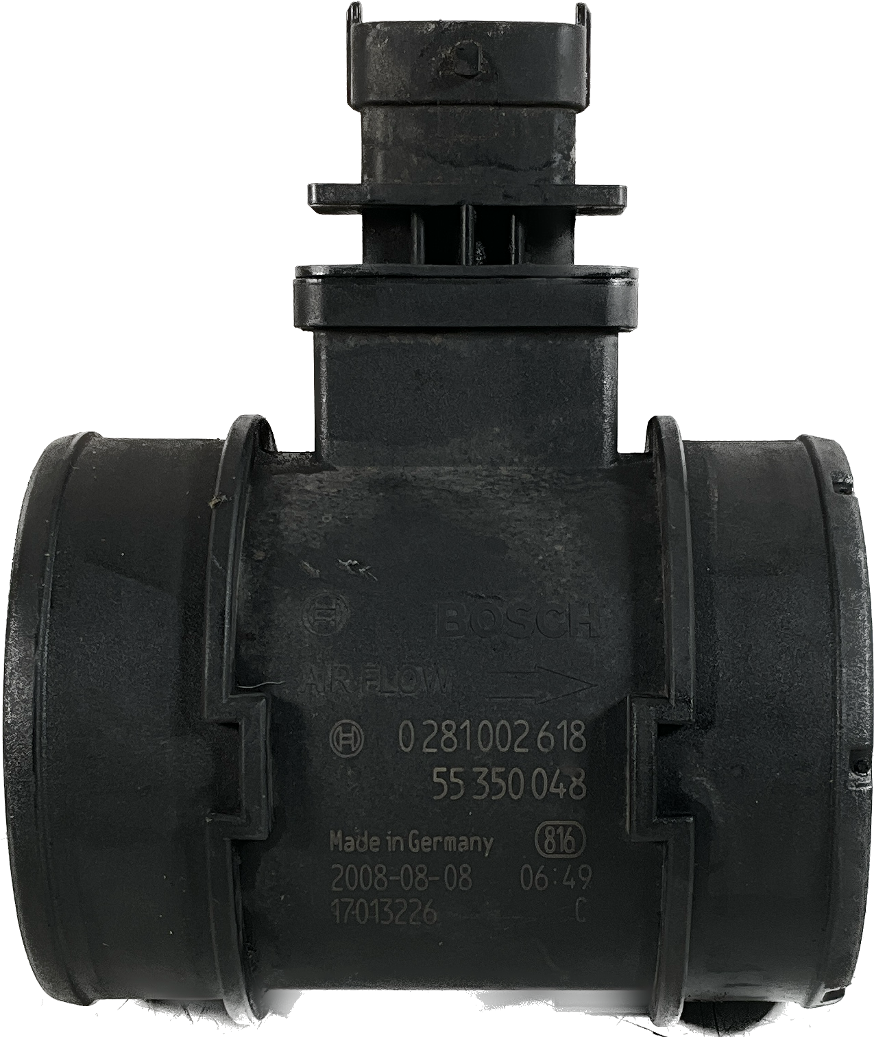 Debimetro misuratore massa aria FIAT 55350048 (2005)