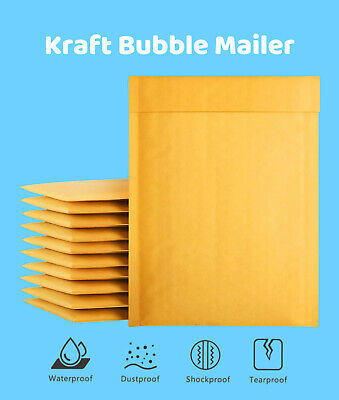 Kraft Bubble Mailer Padded Envelopes #000 #00 #0 #1,2,3,4,5,6,7  US Stock