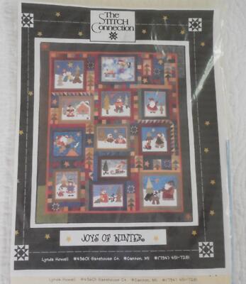 THE STITCH CONNECTION Lynda Howell Joys of Winter Quilt Kit 1 - 12 Blocks Fabric