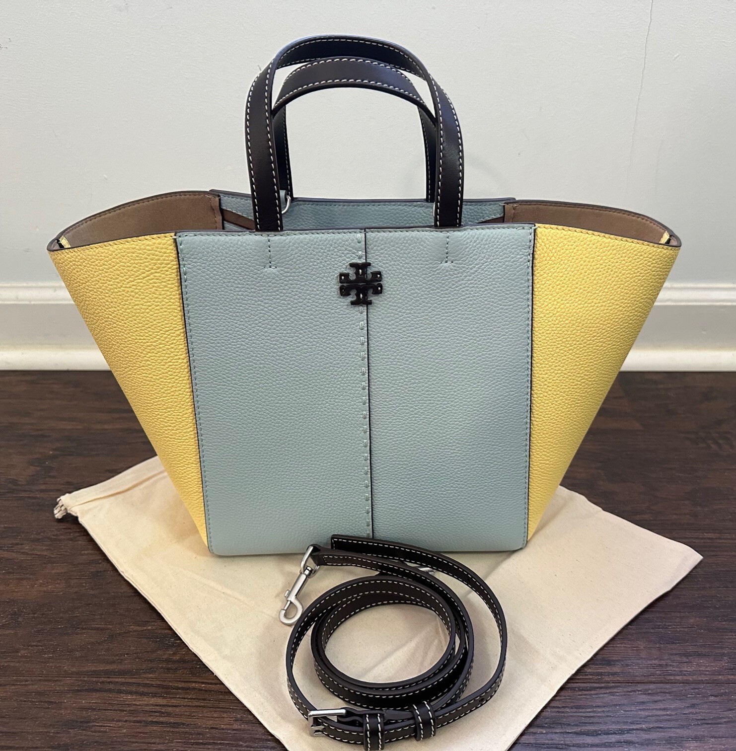 Tory Burch Mcgraw Color-block Carryall - Sea Bubble/Vintage