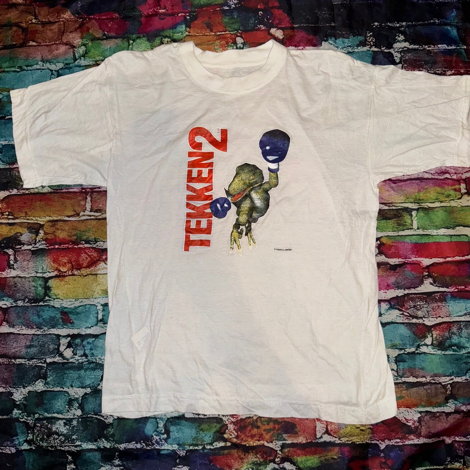 Vintage 90's Tekken 2 Alex Japanese Video Game Promo Tee
